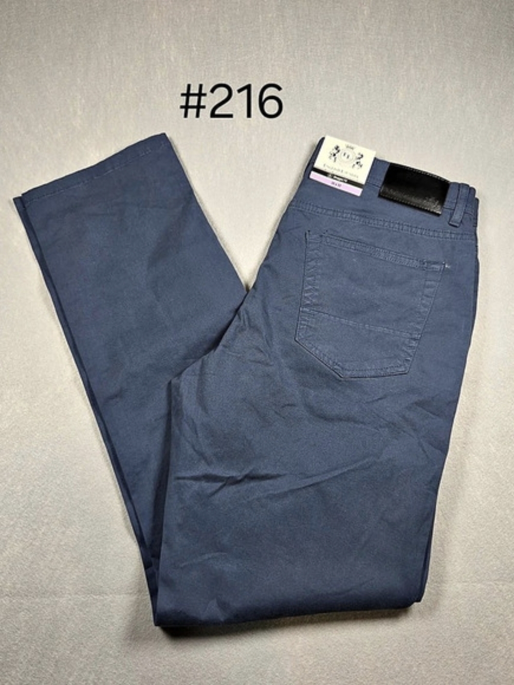 English Laundry Straight Fit Cotton Pants Blue Waist 30 x 32 NWT